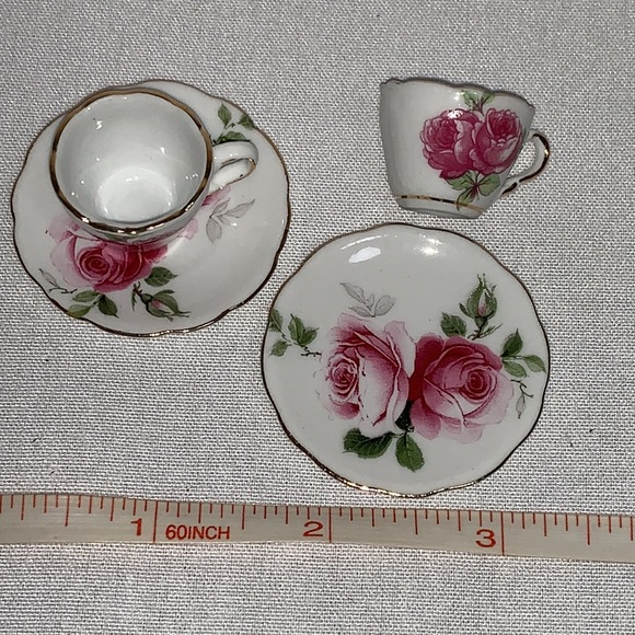 Miniature child/ dollhouse tea service set. Porcelain. From Germany - Picture 4 of 9